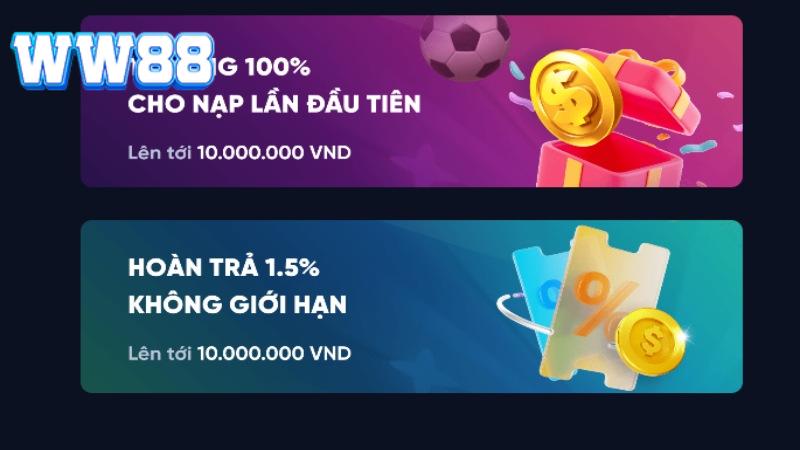 Tặng ngay 100.000 vnđ chào mừng tân thủ